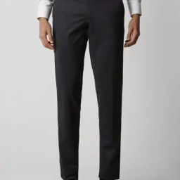 Van Heusen Navy Slim Fit Checks Trousers-image-46