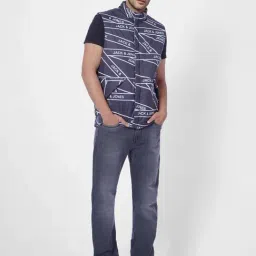 Jack & Jones Navy Regular Fit Printed Jacket image 5