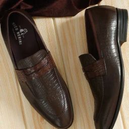 Nico Nerini Men's Brown Formal Loafers-image-78