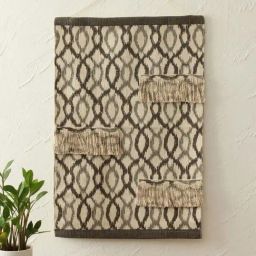 House This Laher Grey & Ivory Cotton Wall Hanging - Set of 1-47
