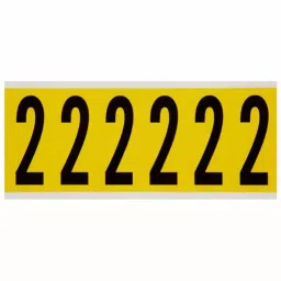 BRADY Number Label 76.2 mm (3 Inch) Character Height Gothic Font, 24UZ38-image-87
