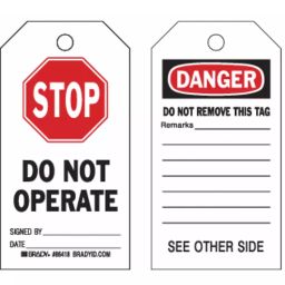 BRADY Danger Sign Tag Paper, 8CN78-image-26