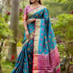 KALINI Ethnic Motifs ZariPatola Saree-image-96