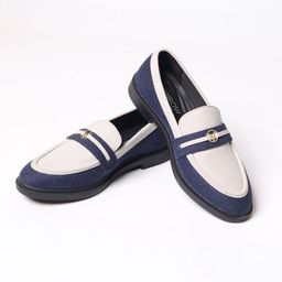Monrow Women PU Colourblocked Loafers-image-92
