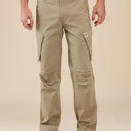 Being Human Men Classic Mid-Rise Cargos Trousers-picture-8