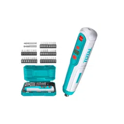 Total 8 mm 4 V 240 RPM Cordless Screwdriver and Drill TSDLI0403-1
