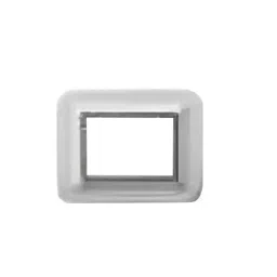 Anchor Roma Urban Hue 3 Module Chrome White Polycarbonate Cover Plate with Base Frame & Coller, 66803CWH-image-53