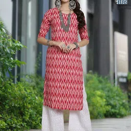 Moda Rapido Women Ethnic Motifs Printed Crepe Kurta-picture-55