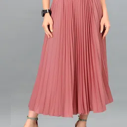 OTABU Pleated Midi Skirt-image-93