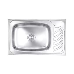 Nirali BG Kitchen Sink D'signo Series Large 815x510 mm (32x20 inch) Anti-Scratch Finish Stainless Steel, Eureka-image-56