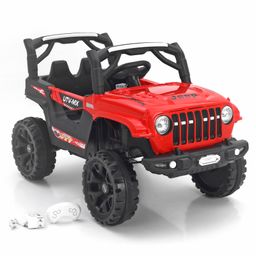 Battery Operated Ride On Jeep With Remote Control- Red-image-16