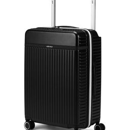Assembly Hard-Sided Medium Check-in Luggage - 24 inches | Premium Polycarbonate Wide Handle Trolley Bag with in-Built TSA Lock for Travel - Black - Rover-16