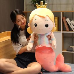 Besties Mermaid Soft Toy For Kids Pink - Height 40 cm-28