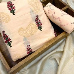 PALASH Floral Printed Pure Cotton Unstitched Dress Material-image-53