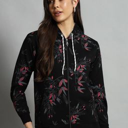 eWools Women Printed Hooded Sweatshirt-image-105