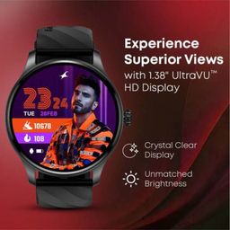 Fastrack Jupiter Smartwatch R1 1.38" Round HD Display, SingleSync BT Calling, Advanced Chipset   (BLack, Free Size) image 2