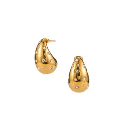 Just Lil Things Stones Studded Contemporary Shaped Drop Earrings-41