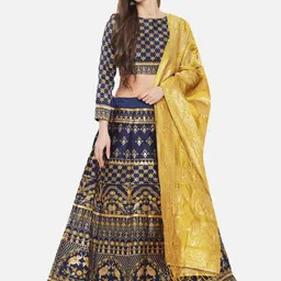 Mr Y Semi-Stitched Lehenga & Unstitched Blouse With Dupatta-picture-0