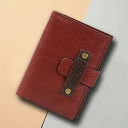 Hidesign Unisex Self Design Leather Passport Holder-38