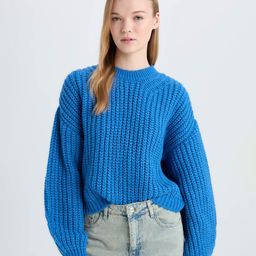 DeFacto Women Cable Knit Pullover-image-25