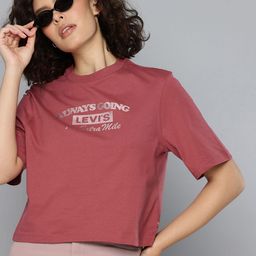 Levis Typography Printed Pure Cotton Boxy T-shirt-image-42
