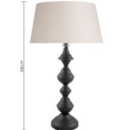 Homesake Black & White Solid Nordic Waterdrop Handcrafted Table Lamp with Shade image 4