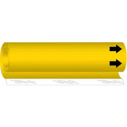BRADY Plastic Pipe Marker No Legend Yellow and Black 5 x 8 x 0.003 inch, 14H743-image-58