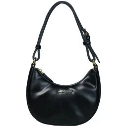 PELLE LUXUR Black Solid Medium Shoulder Handbag-16