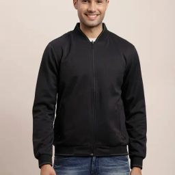 Turtle Blue & Grey Relaxed Fit Reversible Jacket-image-66
