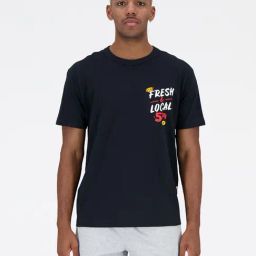 New Balance Navy Comfort Fit Graphic Print Sports T-Shirt-image-91