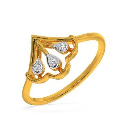 Kisna Diamond & Gold Jewellery Remi 14k (585) Diamond & Gold Ring For Women-image-40