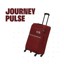 Citizen Journey Pulse Maroon Solid Soft Medium Trolley Bag - 68 Cms image 4