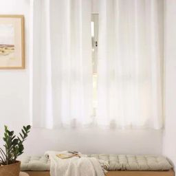 House This Indus White Polyester 5ft Window Curtain-10