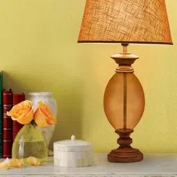 Kapoor E Illuminations Eden Brown Glass Table Lamp - Set of 1-picture-6