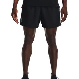 Under Armour Black Loose Fit Sports Shorts-image-82