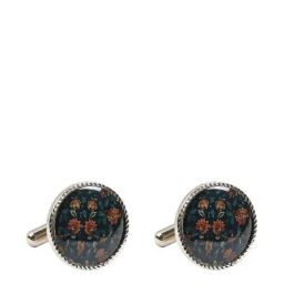 Tossido Blue Floral Cufflinks-image-8