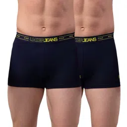 UnderJeans by Spykar Navy Trunks - Pack of 2-picture-22