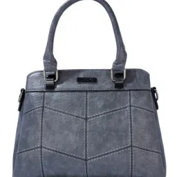 Luvoksi Grey Textured Large Satchel Handbag-36