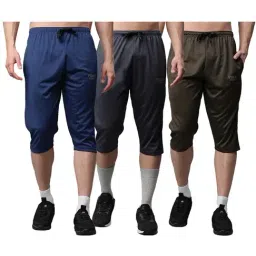 Vimal Jonney Multicolor Slim Fit Capris  - Pack of 3-picture-22