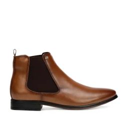 ID Men's Tan Chelsea Boots-image-6