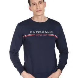 U.S. Polo Assn. Navy Regular Fit Printed SweatShirt-11