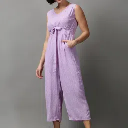 SHOWOFF Purple Printed A-Line Jumpsuit-picture-15