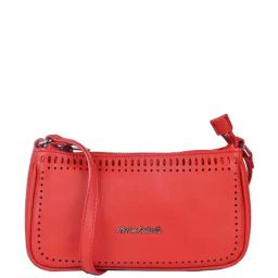 Marina Galanti Red Textured Medium Sling Handbag-image-29