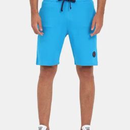 Masculino Latino Blue Regular Fit Shorts-image-46