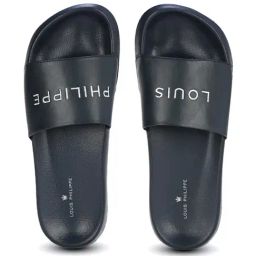Louis Philippe Men's Black Slides-31