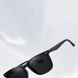 StyleCast x Revolte Men Polarised and UV Protected Lens Plastic Square Sunglasses-50