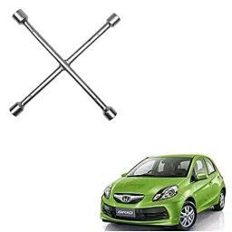 Auto Pearl APA676 Metal 4 Way Car Wheel (17 x 19 mm, 18 x 21 mm) Screws Wrench Cross Spanner for Brio-image-90