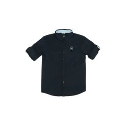 Allen Solly Junior Navy Solid Full Sleeves Shirt-picture-16