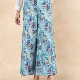 RAREISM Multi Cotton Blend Printed Trousers-image-38