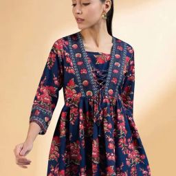 Winza Designer Blue Printed Top-image-29